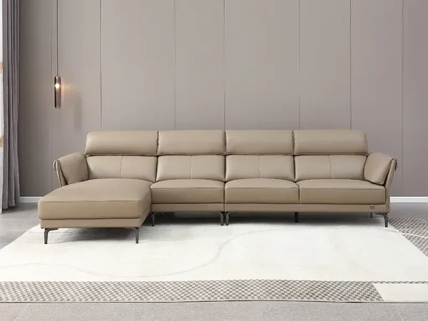 Ghế sofa da công nghệ mới gỗ sồi TKB1751